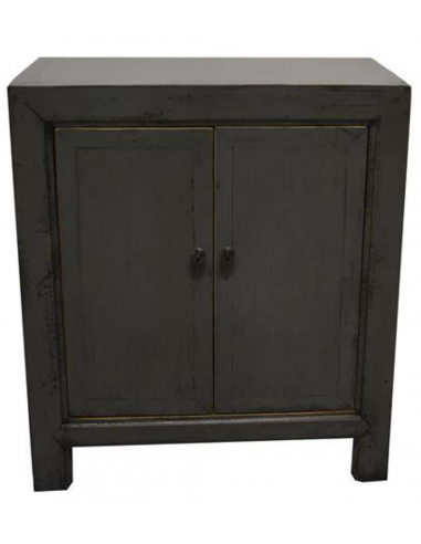 Commode 2P gris foncé solde