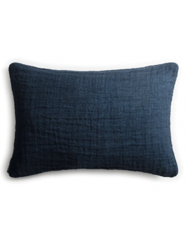 Coussin Lin Gaufré Tokyo Dark français