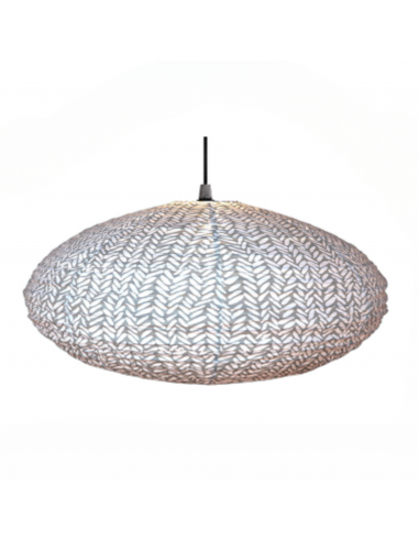 Suspension Rice Oval Grey de France