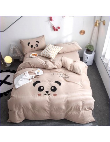 Housse de Couette Panda Beige destockage