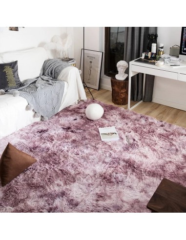 Tapis shaggy violet moelleux ultra doux Découvrez la collection