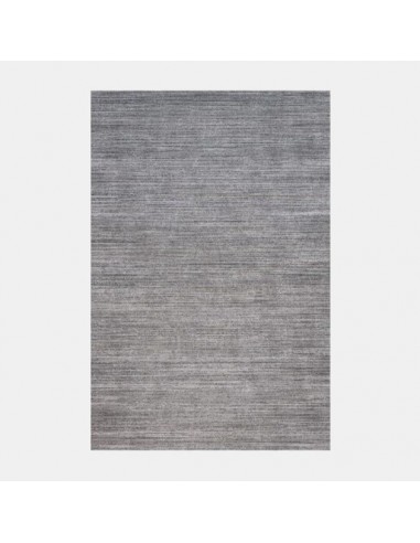 Tapis moderne rayé gris poils ras pour bénéficier 