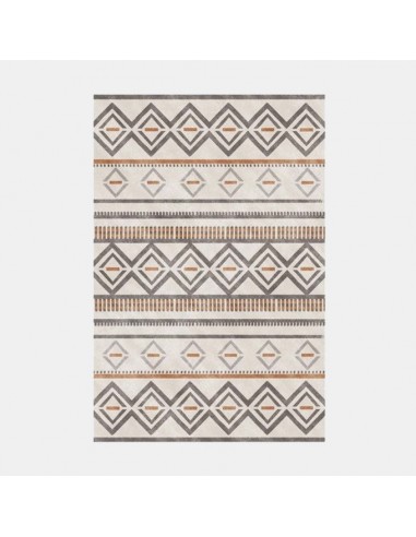 Tapis ethnique beige et orange Par le système avancé 