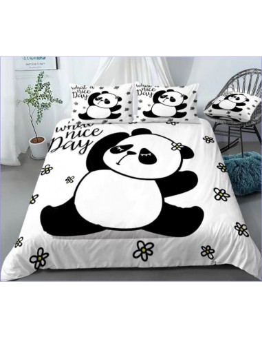 Housse de Couette Panda - Yoga le concept de la Pate a emporter 