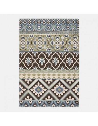 Tapis ethnique marron et bleu sélection de produits