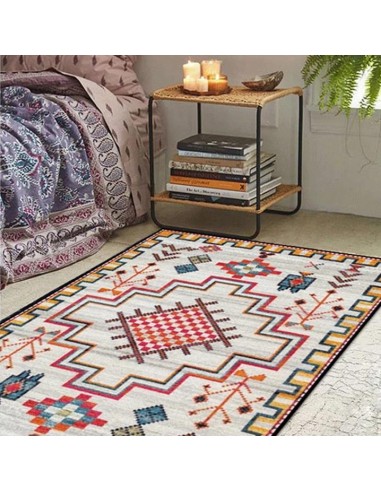 Tapis ethnique multicolor inspiration aztèque Amélioration de cerveau avec