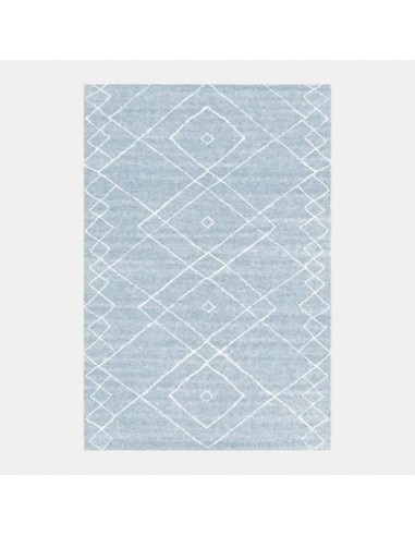 Tapis moderne scandinave bleu gris inspiration berbère 50% de réduction en Octobre 2024