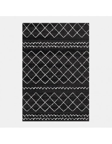 Tapis moderne scandinave noir et blanc inspiration berbère online