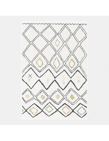 Tapis moderne scandinave blanc inspiration berbère ouvre sa boutique