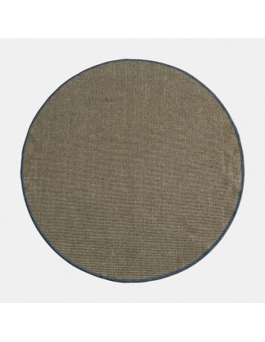 Tapis rond marron sisal style jute Véritable concentré