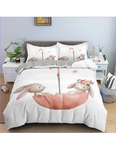 Housse de Couette Lapin - Tranquille ou a consommer sur place