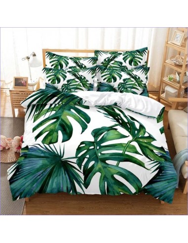 Housse de Couette Fleurie - Monstera outlet