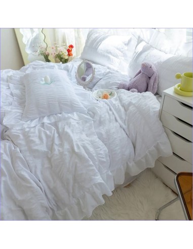 Housse de Couette Blanche avec Broderie Anglaise Venez acheter