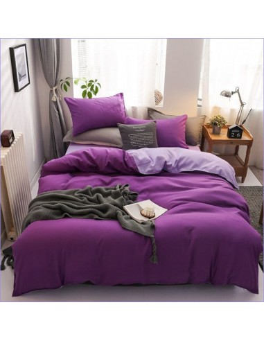 Housse de Couette Violet Prune JUSQU'A -70%! 