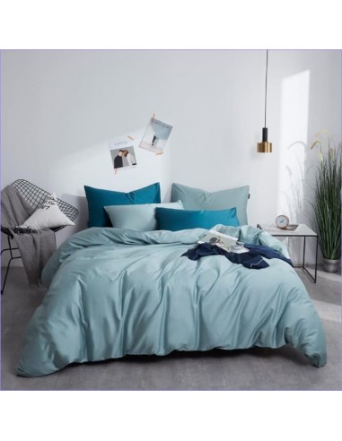 Housse de Couette Bleu Glacier l'achat 