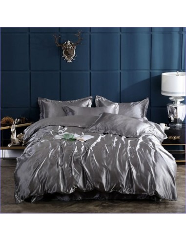 Housse de Couette Gris Satin prix