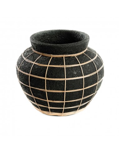 Vase en terre cuite - Noir Naturel - L En savoir plus